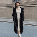 Women's Luxurious Long Faux Fur Coat