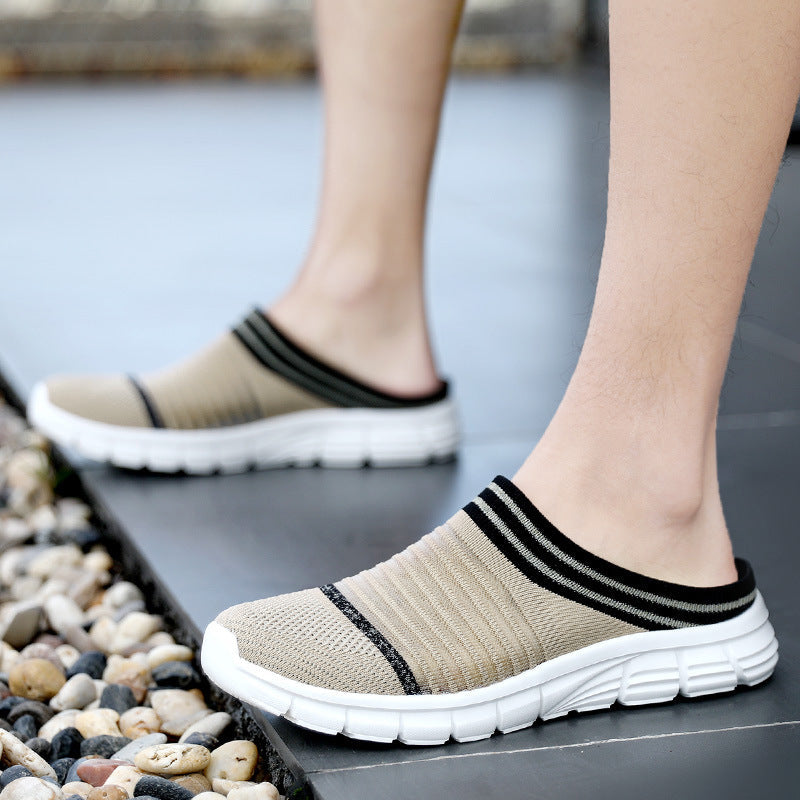 Women's Breathable Slip-On Sneakers with Elastic Design and Flexible Sole