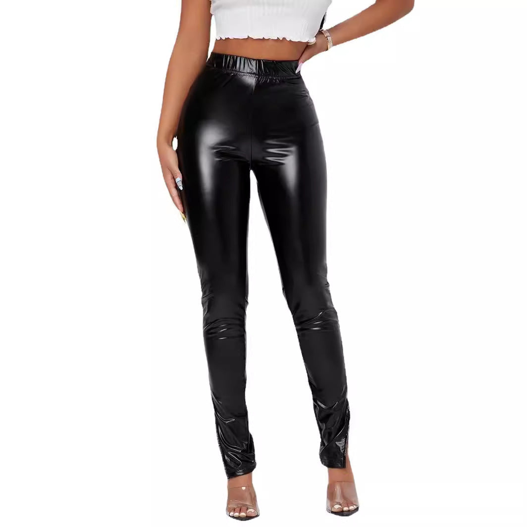 Women's High-Shine Form-Fitting Leggings