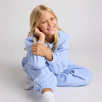 Casual Sweat Set with Voluminous Top and Comfortable Joggers