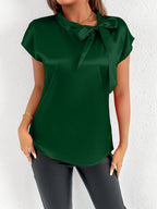 Women's Blouse with Elegant Bow