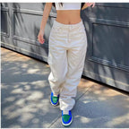 Women's Cargo Jeans with Functional Pockets