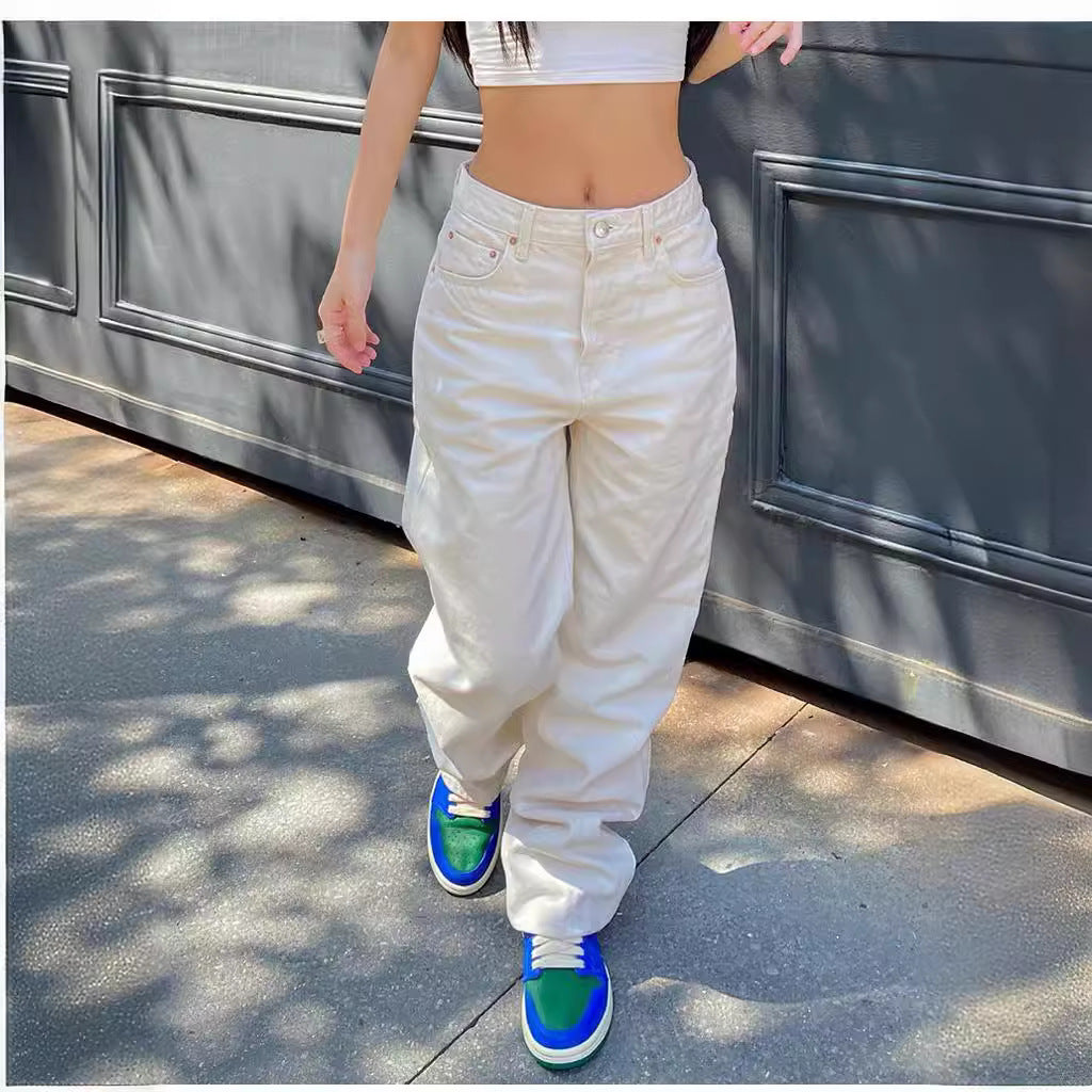 Women's Cargo Jeans with Functional Pockets