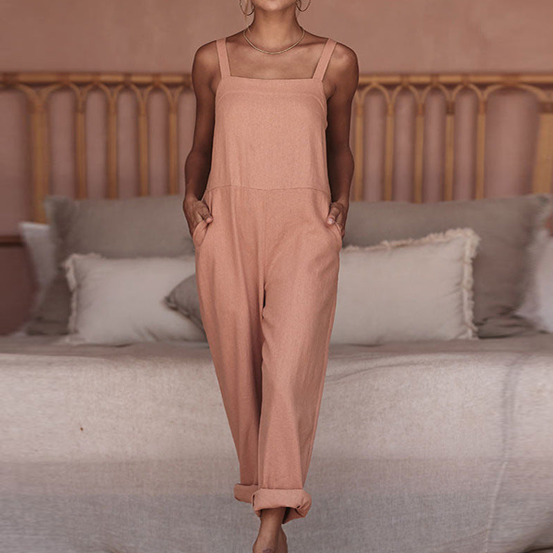 Women's Lightweight Jumpsuit with Practical Pockets
