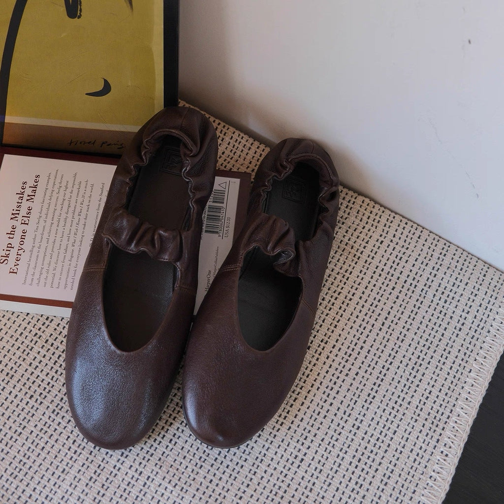 Women's Ballet Flats with Elastic Strap and Soft Inner Lining