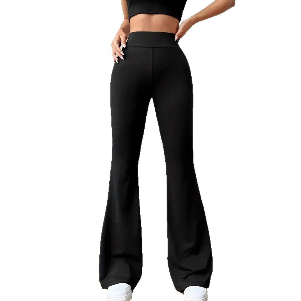 Women's Elegant High-Waist Bootcut Trousers