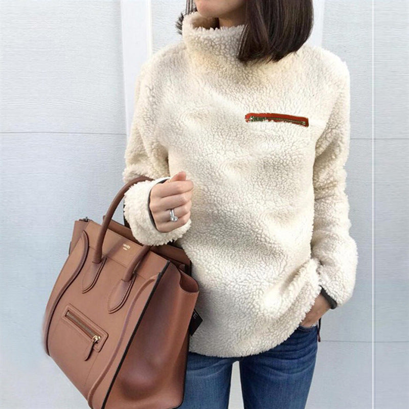 Women's High-Neck Fleece Pullover