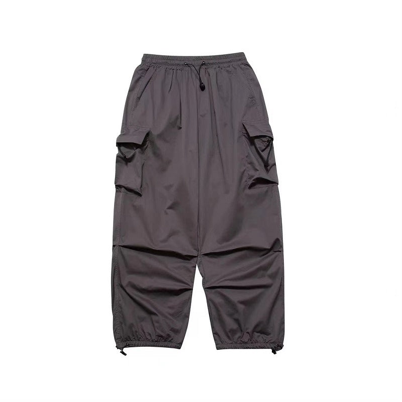 Women's Cargo Pants with Practical Side Pockets and Elastic Waistband