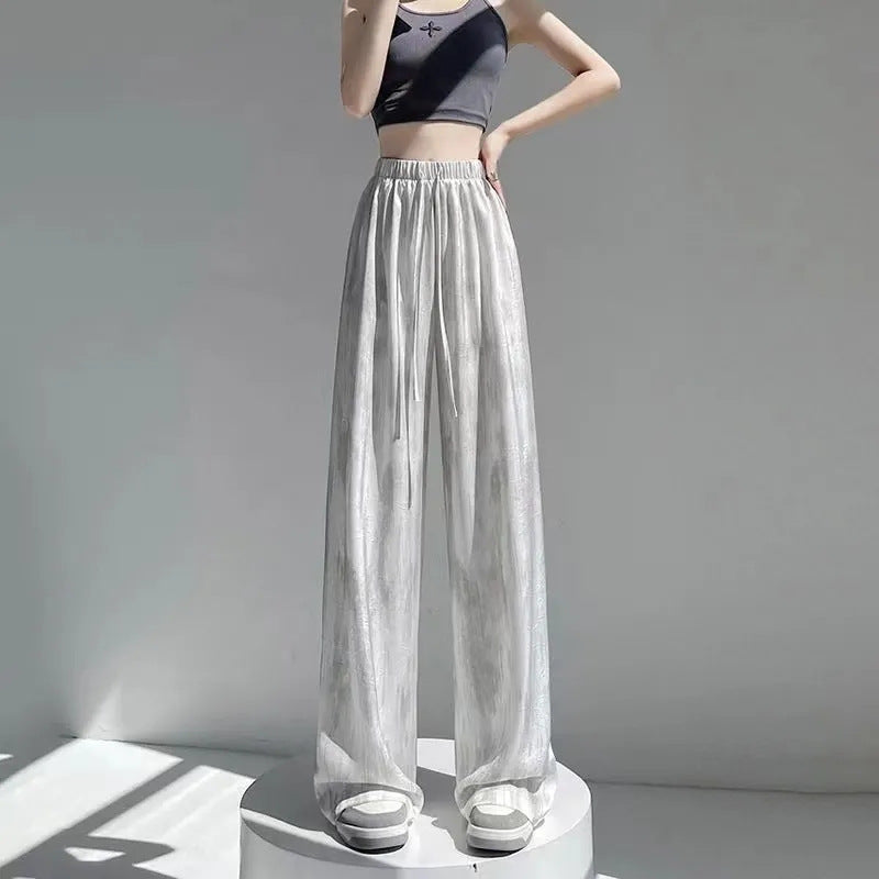 Women's High-Waisted Palazzo Pants in Lightweight, Breathable Fabric