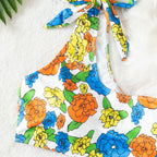 Women's Floral Asymmetrical Bikini