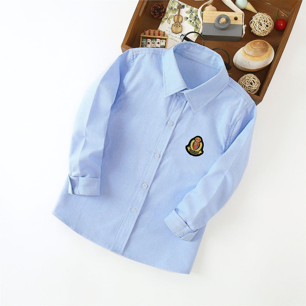 Women's Classic Long-Sleeve Shirt with Crest