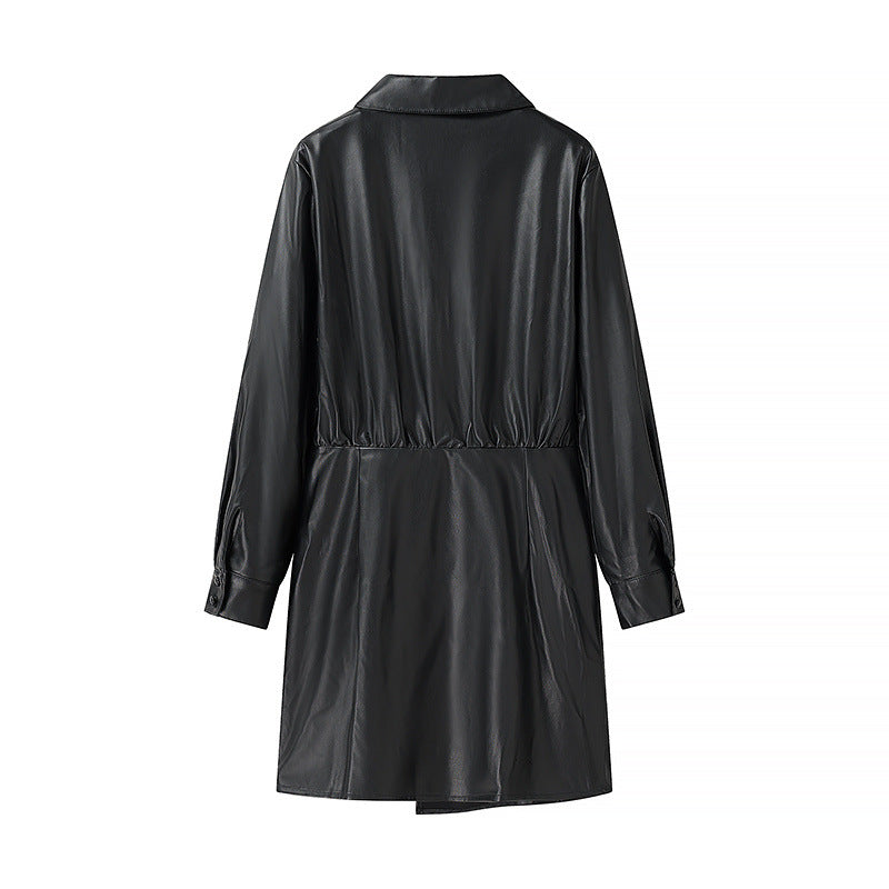 Women's Faux Leather Coat