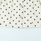 Elegant Women's Blouse with Puff Sleeves and Button Details
