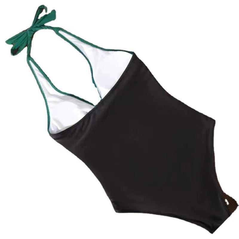 Women's Swimsuit with Refined Wrap Design and Floral Pattern
