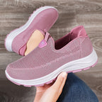 Women's Breathable Comfort Sneakers with Elastic Insert and Cushioning Sole