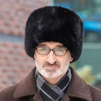 Men's Faux Fur Hat with Ear Flaps