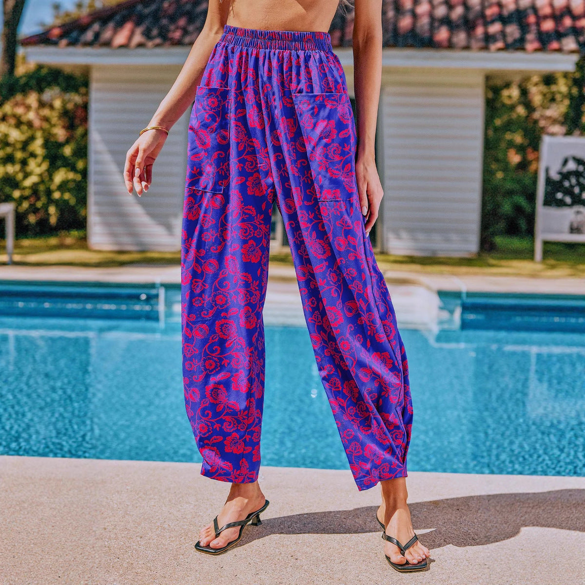 Women's Elegant and Casual Print Pants