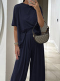 Women's Comfortable Wide-Leg Set