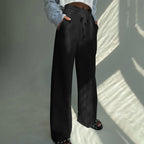 Women's Comfortable Casual Pants with Elastic Waistband and Drawstring
