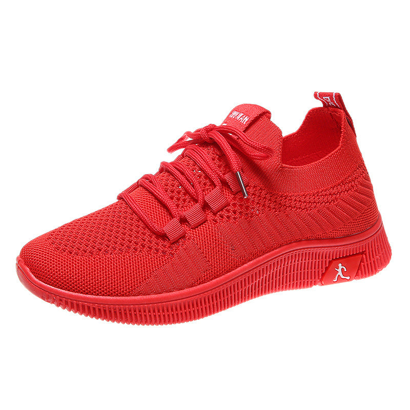 Women's Breathable Sport Sneakers with Flexible Shaft and Non-Slip Sole