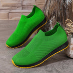 Women's Breathable Slip-On Sneakers with Elastic Insert