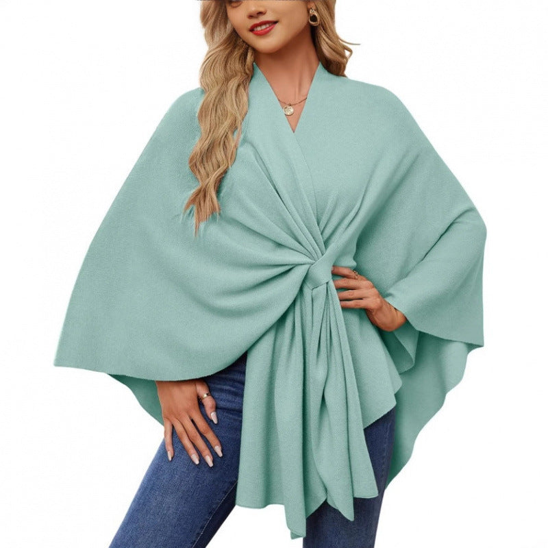 Women's Fashionable Wrap Coat with Trendy Design