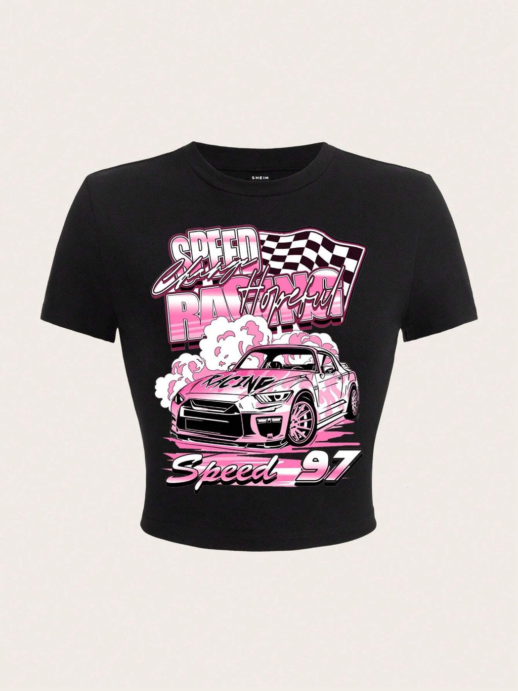 Women's Crop T-Shirt with Creative Statement Design
