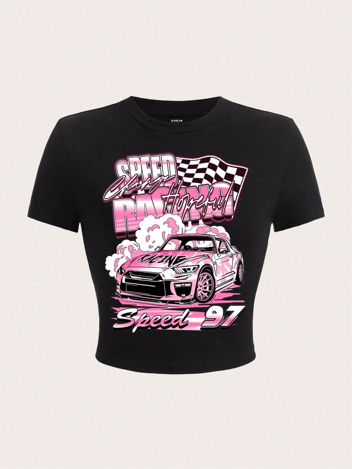 Women's Crop T-Shirt with Creative Statement Design