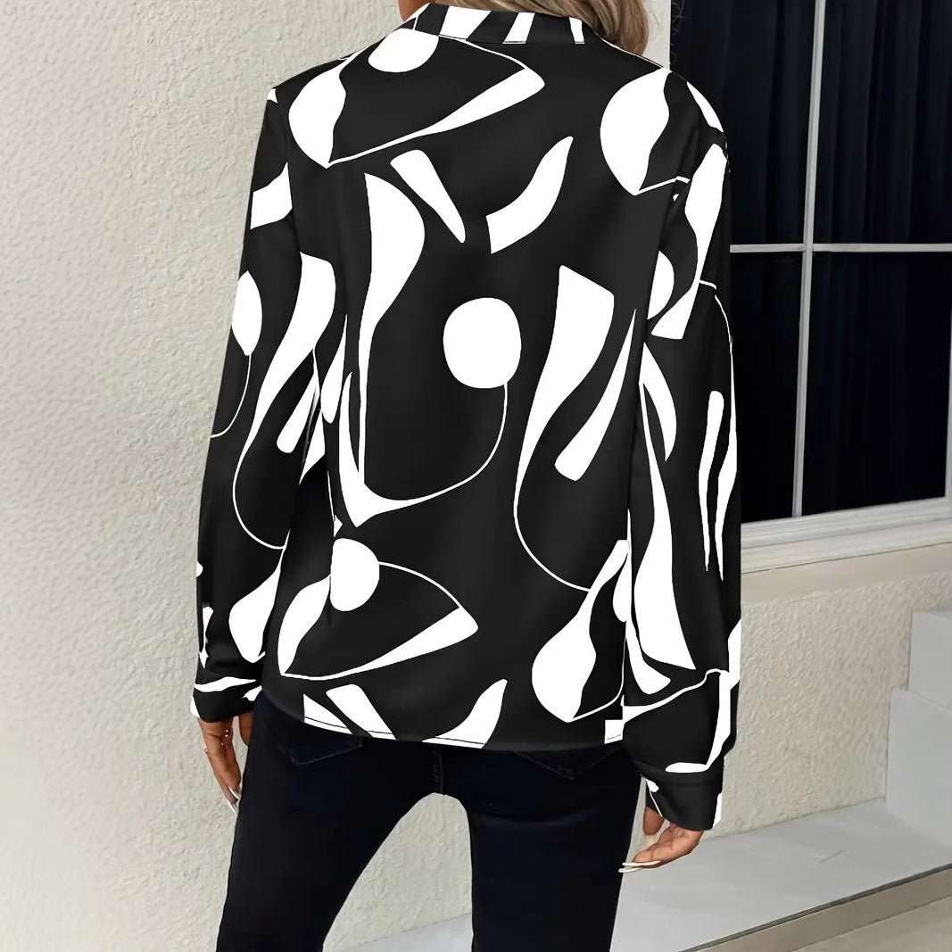 Elegant Women's Blouse with Modern Pattern