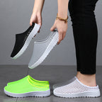 Women's Breathable Casual Mules with Innovative Mesh Structure