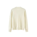 Women's Elegant Knit Sweater with Floral Design
