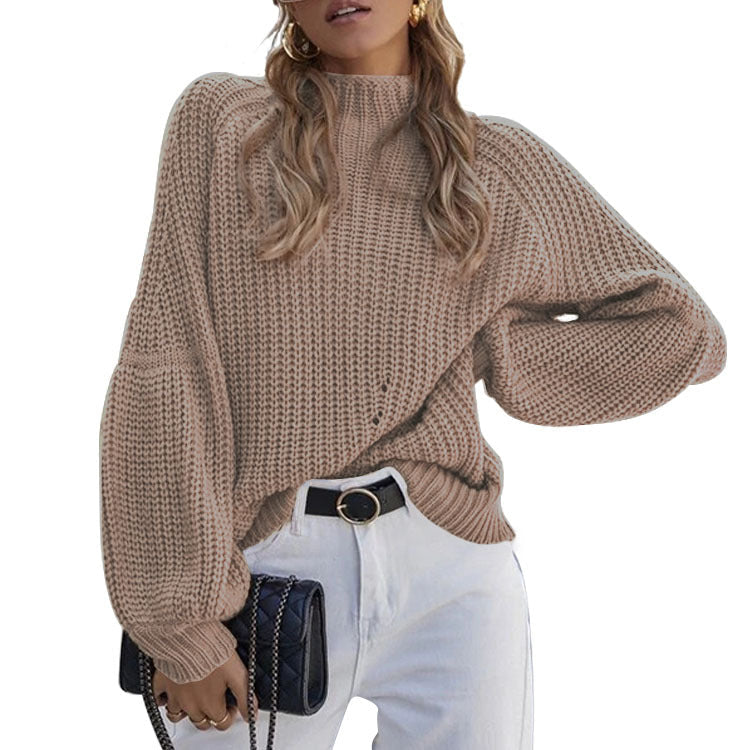 Women's Cozy Loose-Fit Knit Sweater