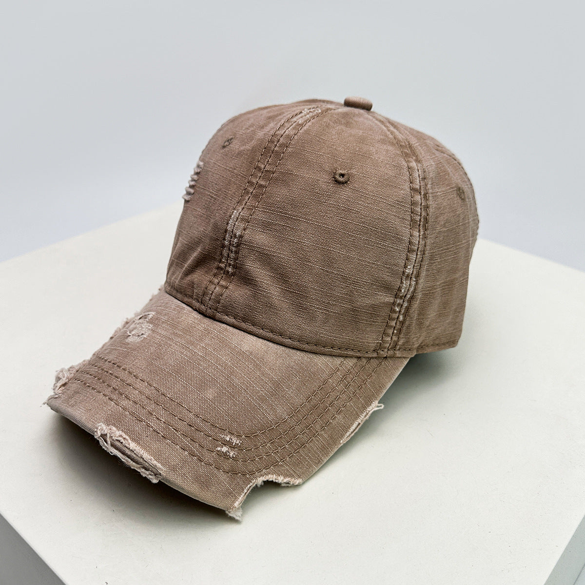 Men's Distressed Denim Baseball Hat