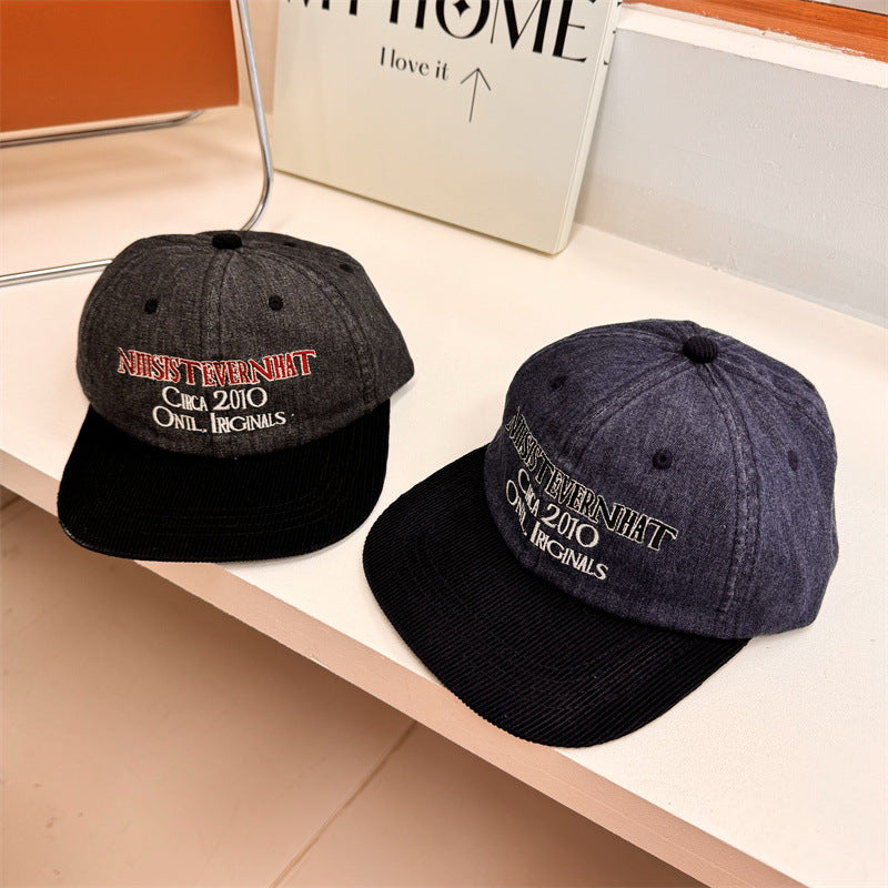 Men's Vintage-Inspired Embroidered Baseball Cap