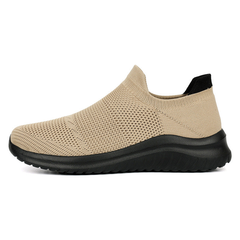 Breathable Women's Slip-On Sport Sneakers with Elastic Feel