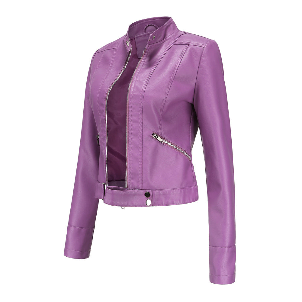 Women's Biker Jacket with Modern Cut