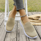 Women's Breathable Slip-On Sneakers with Elastic Insert