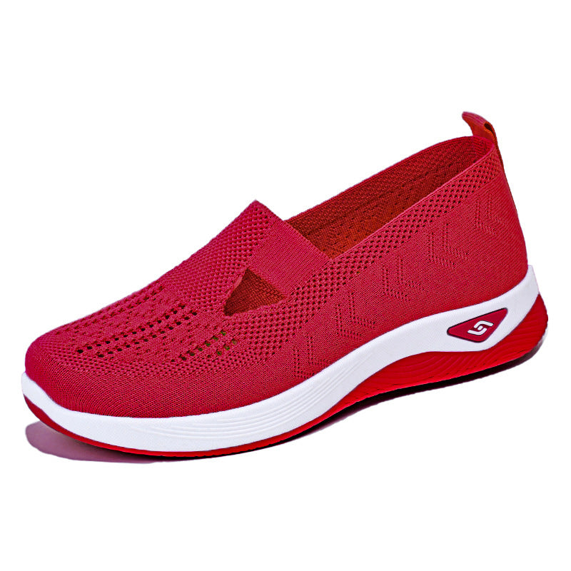 Women's Breathable Slip-On Sneakers with Elastic Design