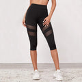 Women's Fitness Leggings with Mesh Panels