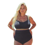 Women's Swim Dress with Decorative Belt