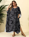 Airy Kaftan with Stylish Pattern