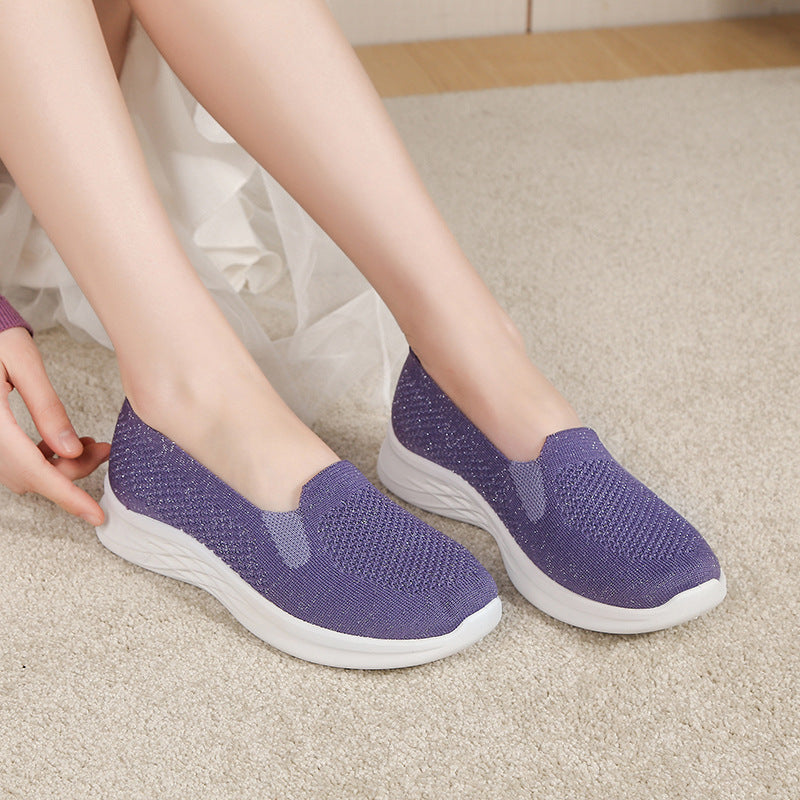 Women's Breathable Casual Slip-Ons with Non-Slip Sole