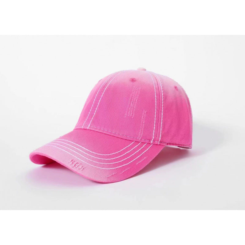 Men's Classic Distressed Cotton Baseball Cap