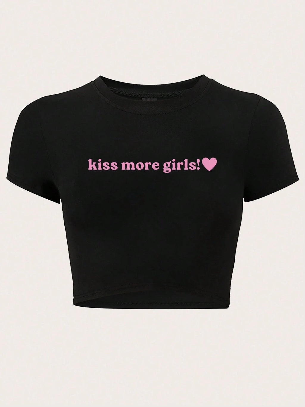 Women's Crop T-Shirt with Creative Statement Design
