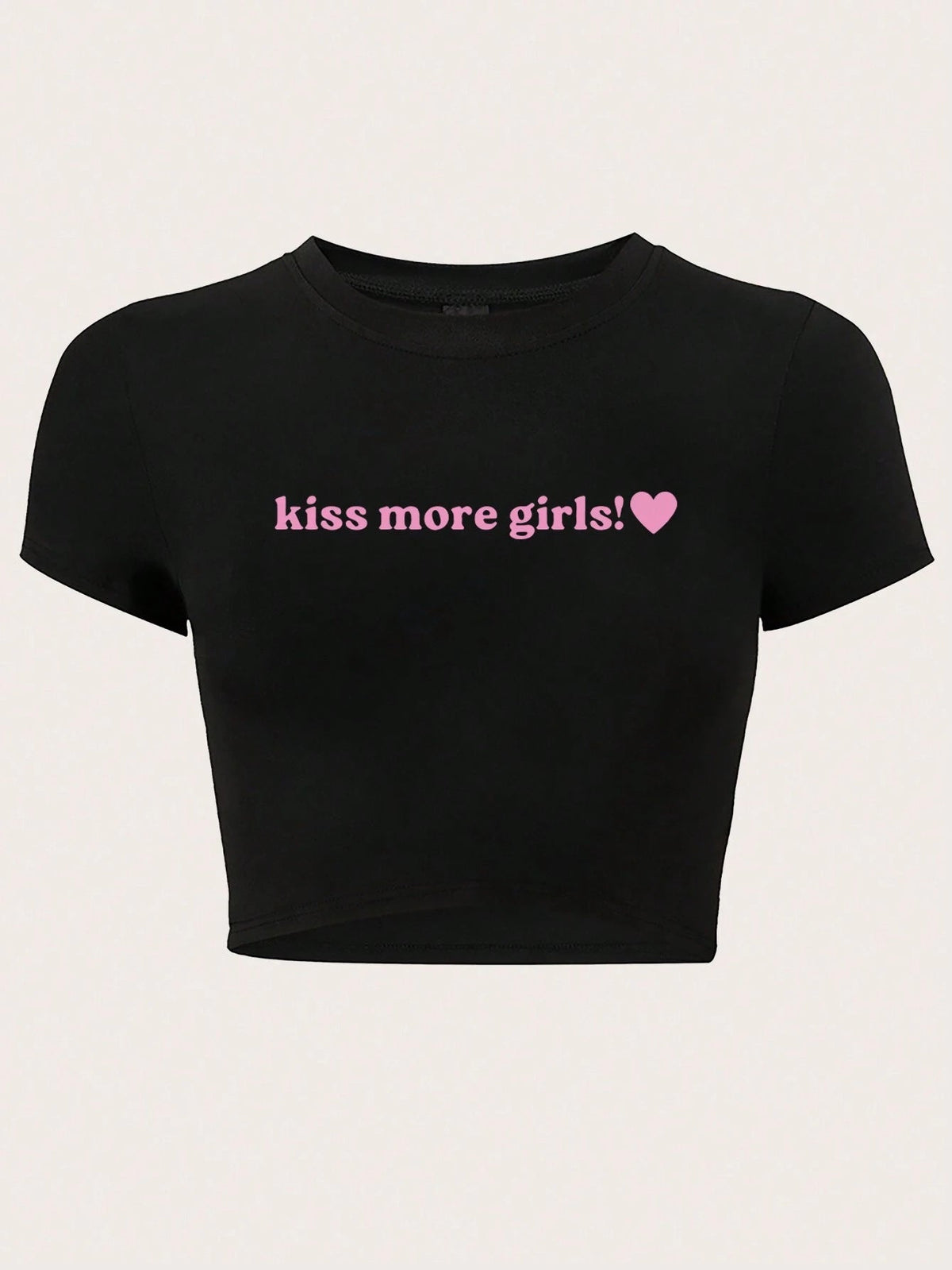 Women's Crop T-Shirt with Creative Statement Design