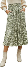 Women's Maxi Skirt with Fashionable Animal Print