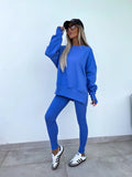 Women's Casual Oversized Sweater and Leggings Set