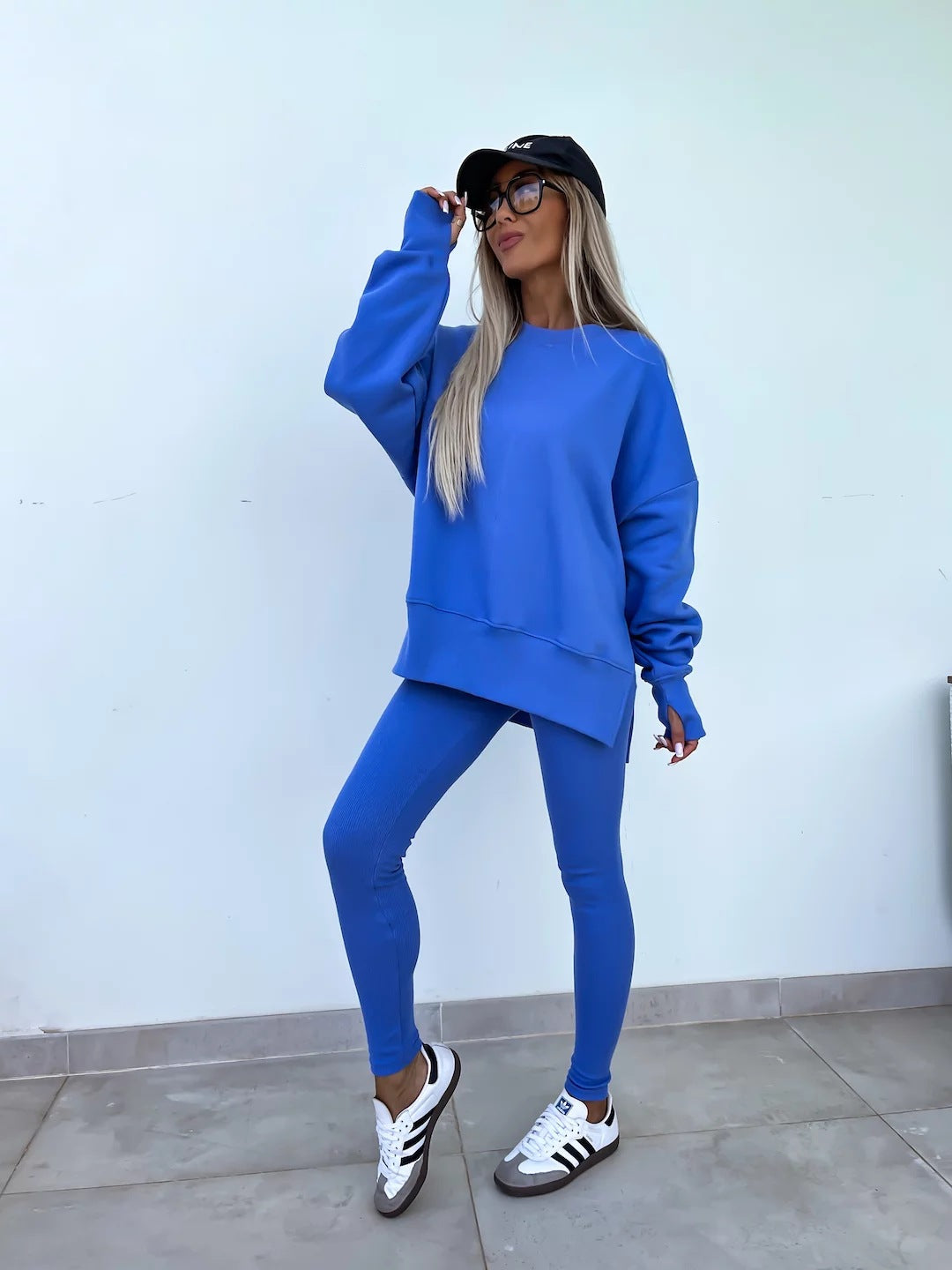 Women's Casual Oversized Sweater and Leggings Set