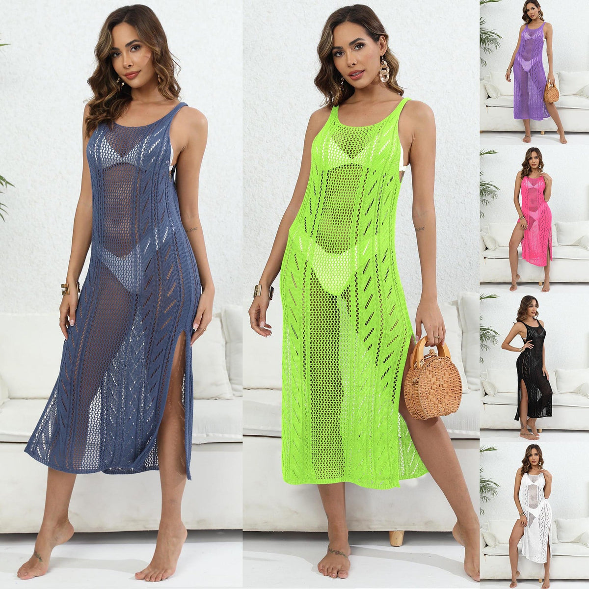 Women's Airy Mesh Beach Cover-Up