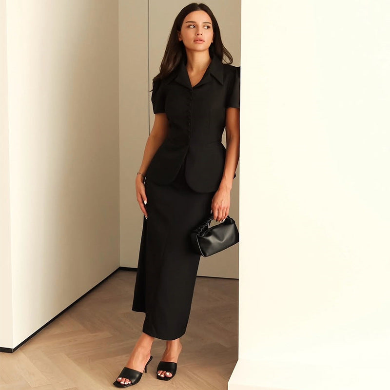 Women's Elegant Blazer with Structured Shoulders